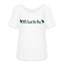 Load image into Gallery viewer, K9s Lead the Way - Military - Women’s Flowy T-Shirt - white