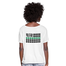 Load image into Gallery viewer, K9s Lead the Way - Military - Women’s Flowy T-Shirt - white