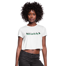 Load image into Gallery viewer, K9s Lead the Way - Military - Women's Cropped T-Shirt - white