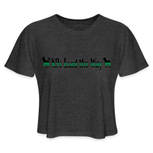 Load image into Gallery viewer, K9s Lead the Way - Military - Women's Cropped T-Shirt - deep heather