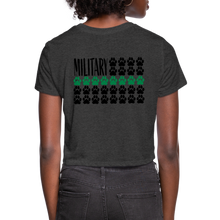 Load image into Gallery viewer, K9s Lead the Way - Military - Women's Cropped T-Shirt - deep heather