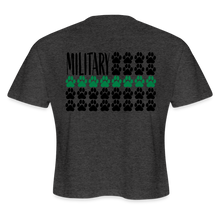 Load image into Gallery viewer, K9s Lead the Way - Military - Women's Cropped T-Shirt - deep heather