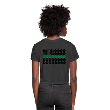 Load image into Gallery viewer, K9s Lead the Way - Military - Women's Cropped T-Shirt - deep heather