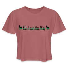 Load image into Gallery viewer, K9s Lead the Way - Military - Women's Cropped T-Shirt - mauve