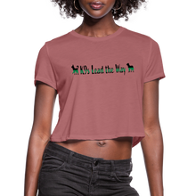 Load image into Gallery viewer, K9s Lead the Way - Military - Women's Cropped T-Shirt - mauve