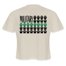 Load image into Gallery viewer, K9s Lead the Way - Military - Women's Cropped T-Shirt - dust