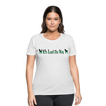 Load image into Gallery viewer, K9s Lead the Way - Military - Women’s Curvy T-Shirt - white