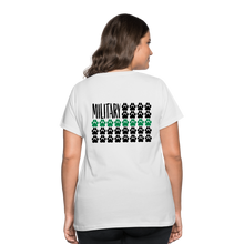 Load image into Gallery viewer, K9s Lead the Way - Military - Women’s Curvy T-Shirt - white