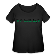 Load image into Gallery viewer, K9s Lead the Way - Military - Women’s Curvy T-Shirt - black