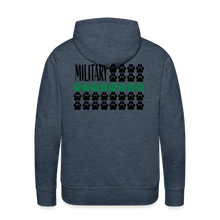 Load image into Gallery viewer, K9s Lead the Way - Military - Men’s Premium Hoodie - heather denim