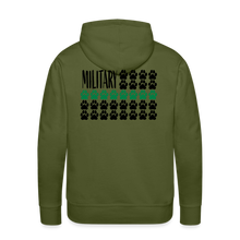 Load image into Gallery viewer, K9s Lead the Way - Military - Men’s Premium Hoodie - olive green