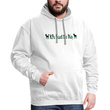 Load image into Gallery viewer, K9s Lead the Way - Military - Contrast Hoodie - white/gray