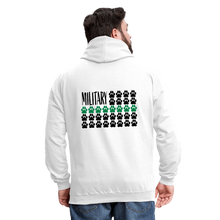 Load image into Gallery viewer, K9s Lead the Way - Military - Contrast Hoodie - white/gray