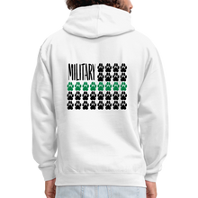Load image into Gallery viewer, K9s Lead the Way - Military - Contrast Hoodie - white/gray
