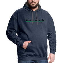 Load image into Gallery viewer, K9s Lead the Way - Military - Contrast Hoodie - indigo heather/asphalt