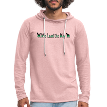 Load image into Gallery viewer, K9s Lead the Way - Military - Unisex Lightweight Terry Hoodie - cream heather pink
