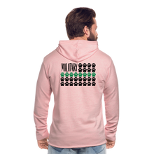 Load image into Gallery viewer, K9s Lead the Way - Military - Unisex Lightweight Terry Hoodie - cream heather pink