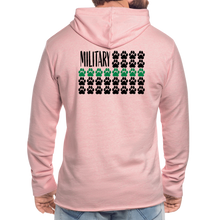 Load image into Gallery viewer, K9s Lead the Way - Military - Unisex Lightweight Terry Hoodie - cream heather pink