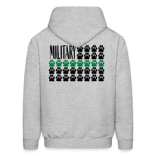 Load image into Gallery viewer, K9s Lead the Way - Military - Men's Hoodie - heather gray