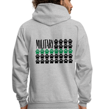 Load image into Gallery viewer, K9s Lead the Way - Military - Men's Hoodie - heather gray