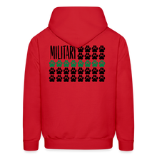 Load image into Gallery viewer, K9s Lead the Way - Military - Men's Hoodie - red