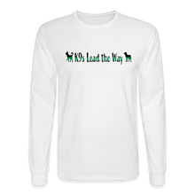 Load image into Gallery viewer, K9s Lead the Way - Military - Men's Long Sleeve T-Shirt - white