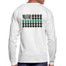 Load image into Gallery viewer, K9s Lead the Way - Military - Men's Long Sleeve T-Shirt - white