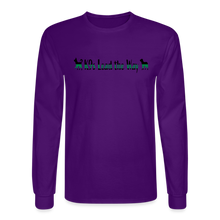 Load image into Gallery viewer, K9s Lead the Way - Military - Men's Long Sleeve T-Shirt - purple