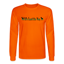 Load image into Gallery viewer, K9s Lead the Way - Military - Men's Long Sleeve T-Shirt - orange