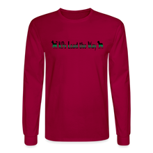 Load image into Gallery viewer, K9s Lead the Way - Military - Men's Long Sleeve T-Shirt - dark red