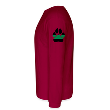 Load image into Gallery viewer, K9s Lead the Way - Military - Men's Long Sleeve T-Shirt - dark red