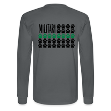 Load image into Gallery viewer, K9s Lead the Way - Military - Men's Long Sleeve T-Shirt - charcoal