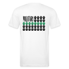 Load image into Gallery viewer, K9s Lead the Way - Military - Fitted Cotton/Poly T-Shirt by Next Level - white