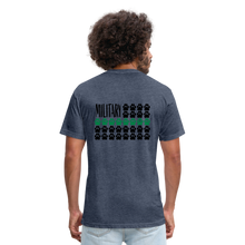 Load image into Gallery viewer, K9s Lead the Way - Military - Fitted Cotton/Poly T-Shirt by Next Level - heather navy