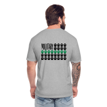 Load image into Gallery viewer, K9s Lead the Way - Military - Fitted Cotton/Poly T-Shirt by Next Level - heather gray