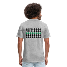 Load image into Gallery viewer, K9s Lead the Way - Military - Fitted Cotton/Poly T-Shirt by Next Level - heather gray