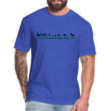 Load image into Gallery viewer, K9s Lead the Way - Military - Fitted Cotton/Poly T-Shirt by Next Level - heather royal