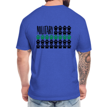Load image into Gallery viewer, K9s Lead the Way - Military - Fitted Cotton/Poly T-Shirt by Next Level - heather royal
