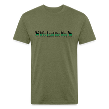 Load image into Gallery viewer, K9s Lead the Way - Military - Fitted Cotton/Poly T-Shirt by Next Level - heather military green