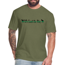 Load image into Gallery viewer, K9s Lead the Way - Military - Fitted Cotton/Poly T-Shirt by Next Level - heather military green