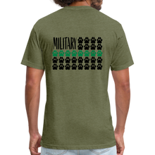 Load image into Gallery viewer, K9s Lead the Way - Military - Fitted Cotton/Poly T-Shirt by Next Level - heather military green
