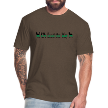 Load image into Gallery viewer, K9s Lead the Way - Military - Fitted Cotton/Poly T-Shirt by Next Level - heather espresso