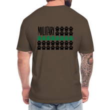 Load image into Gallery viewer, K9s Lead the Way - Military - Fitted Cotton/Poly T-Shirt by Next Level - heather espresso