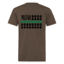 Load image into Gallery viewer, K9s Lead the Way - Military - Fitted Cotton/Poly T-Shirt by Next Level - heather espresso