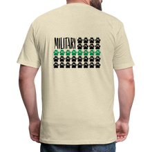 Load image into Gallery viewer, K9s Lead the Way - Military - Fitted Cotton/Poly T-Shirt by Next Level - heather cream