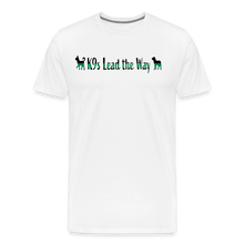 Load image into Gallery viewer, K9s Lead the Way - Military - Men's Premium T-Shirt - white
