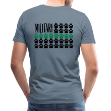 Load image into Gallery viewer, K9s Lead the Way - Military - Men's Premium T-Shirt - steel blue