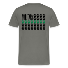 Load image into Gallery viewer, K9s Lead the Way - Military - Men's Premium T-Shirt - asphalt gray