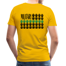 Load image into Gallery viewer, K9s Lead the Way - Military - Men's Premium T-Shirt - sun yellow