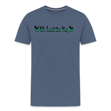 Load image into Gallery viewer, K9s Lead the Way - Military - Men's Premium T-Shirt - heather blue
